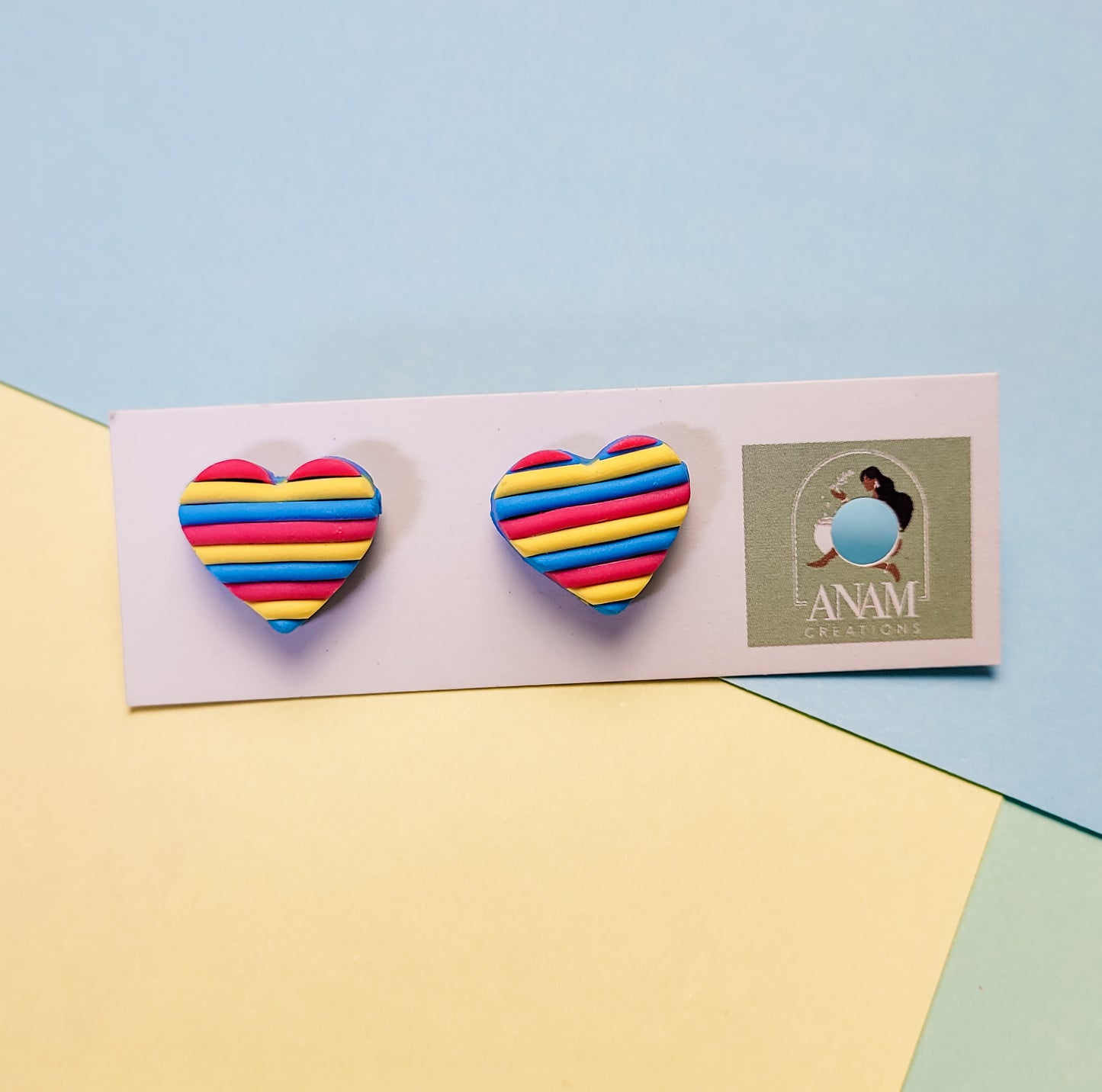 Pride Flag Stud Earrings