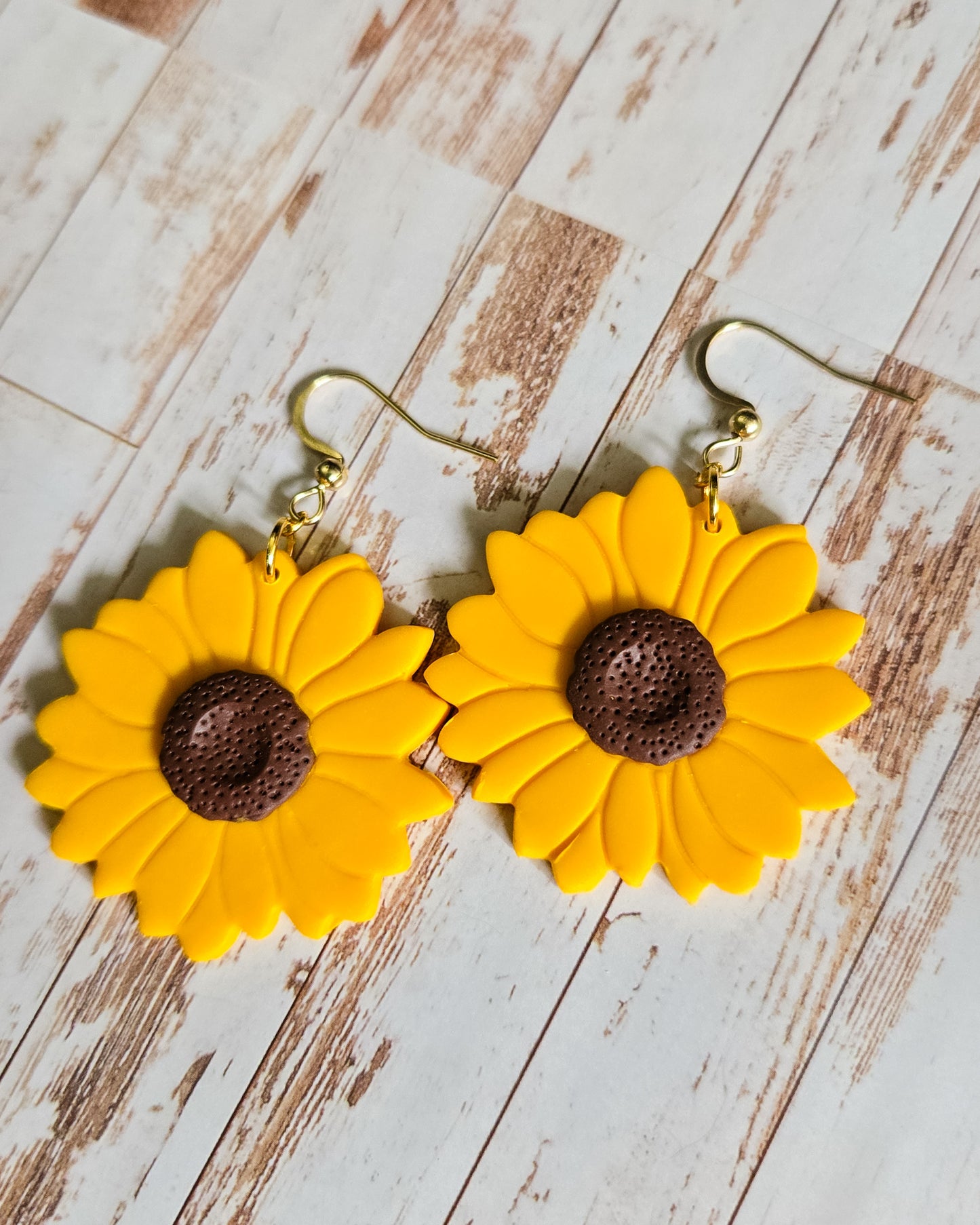 Sunflower Stud Dangle Earrings