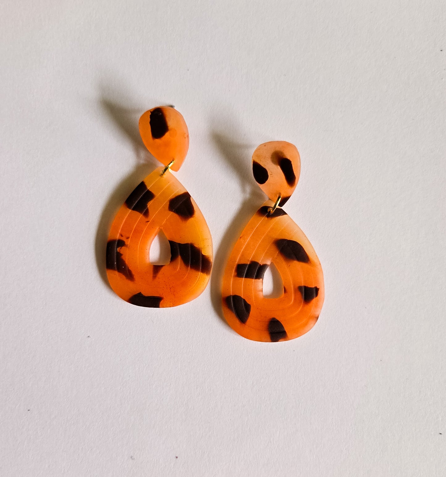 Tortoise Shell Earrings, animal print jewelry