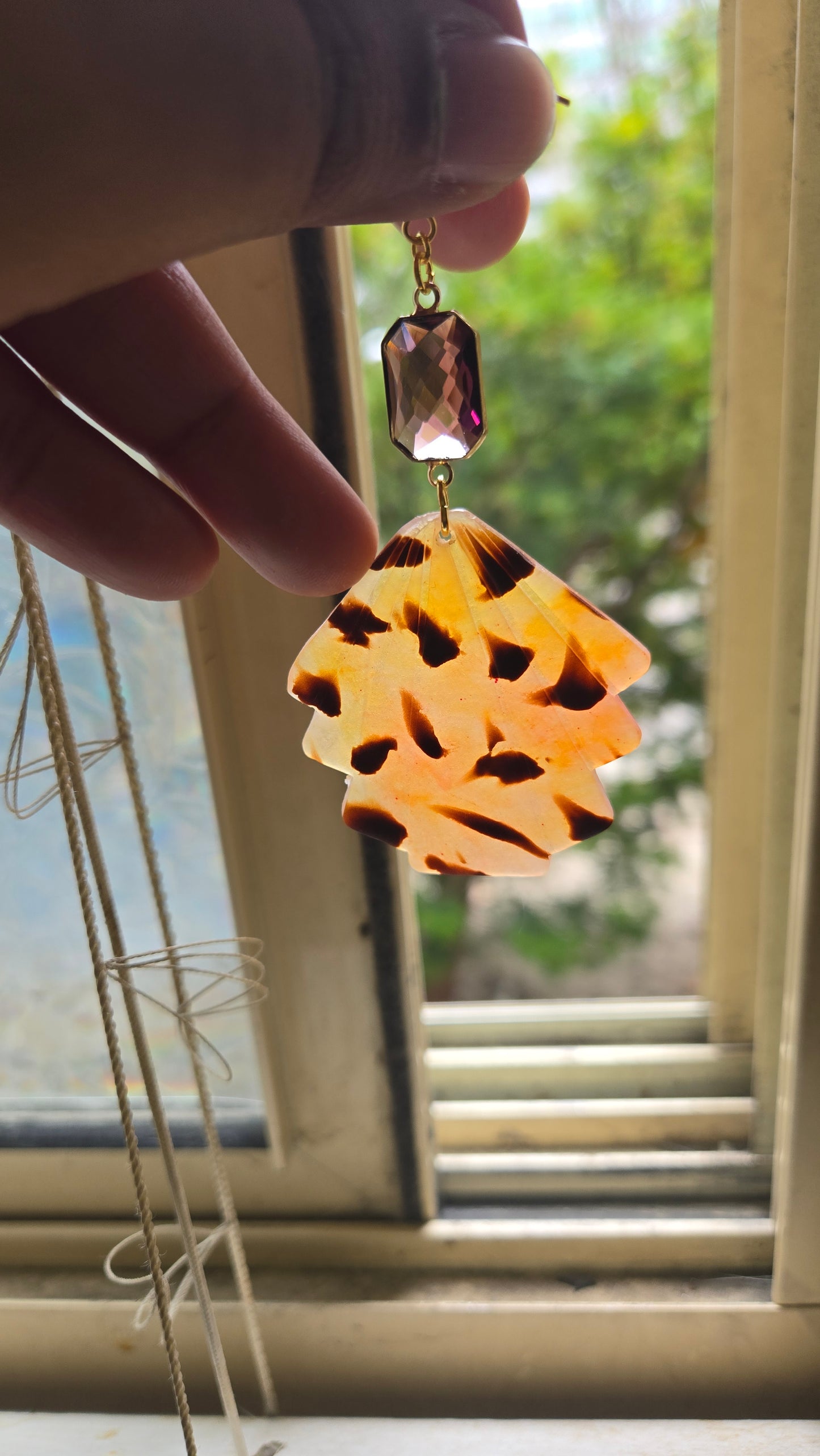 Tortoise Shell Earrings, animal print jewelry