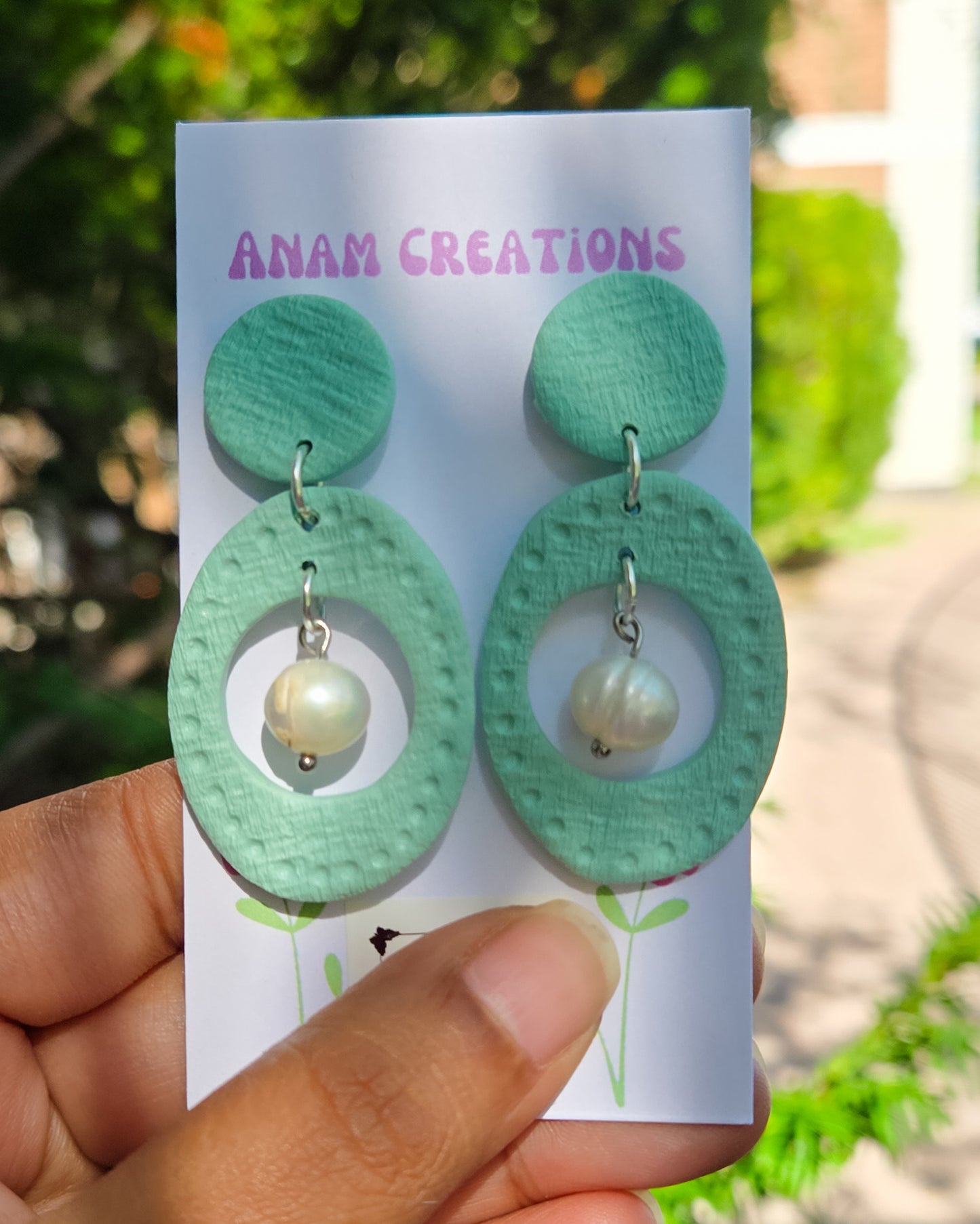 Linen Texture Inspired Earrings, FOUR DIFFERENT PAIRS AVAILABLE