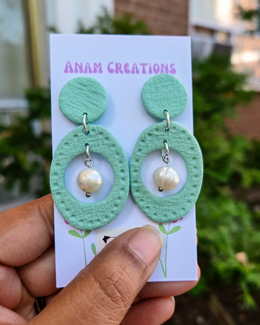 Linen Texture Inspired Earrings, FOUR DIFFERENT PAIRS AVAILABLE