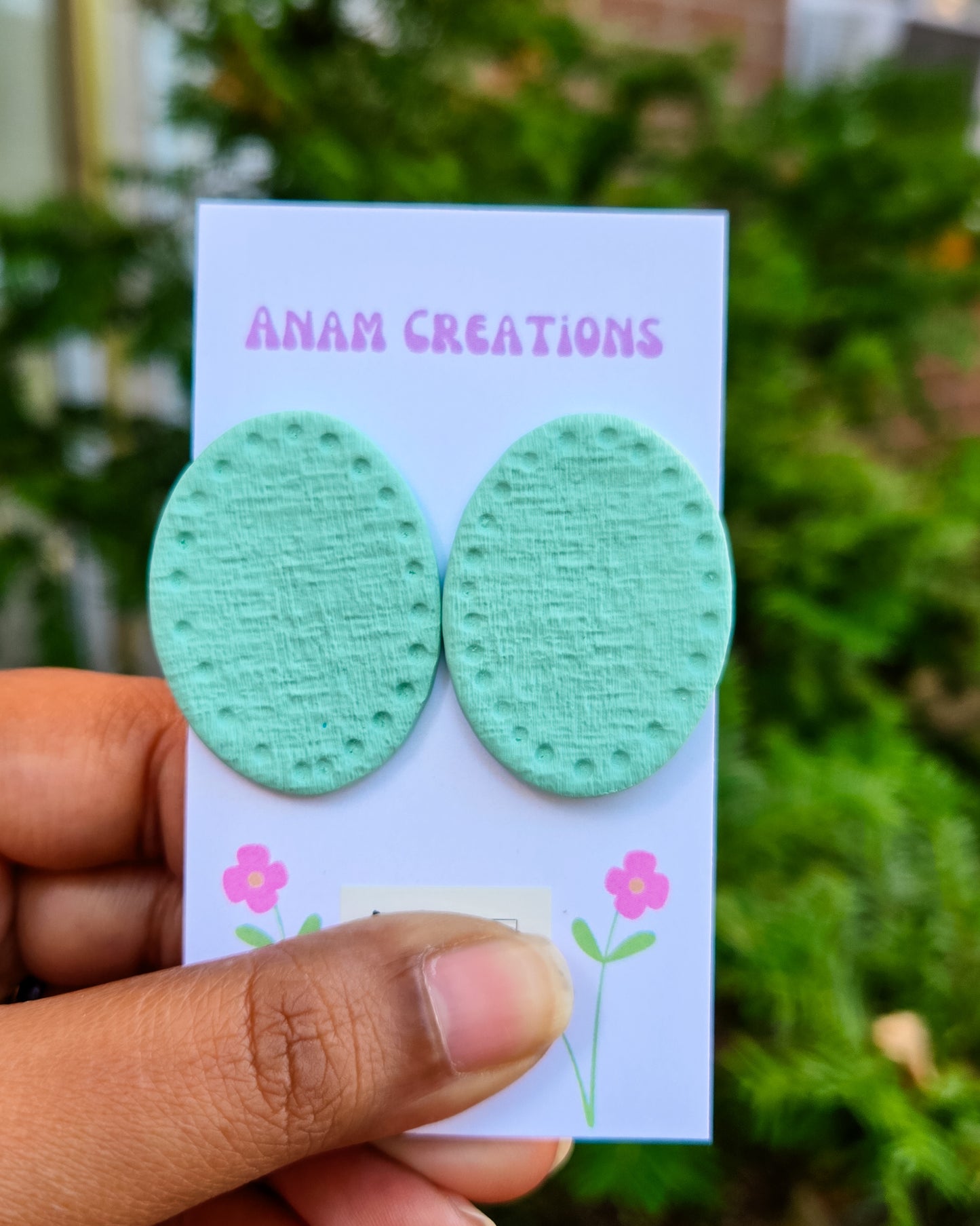 Linen Texture Inspired Earrings, FOUR DIFFERENT PAIRS AVAILABLE