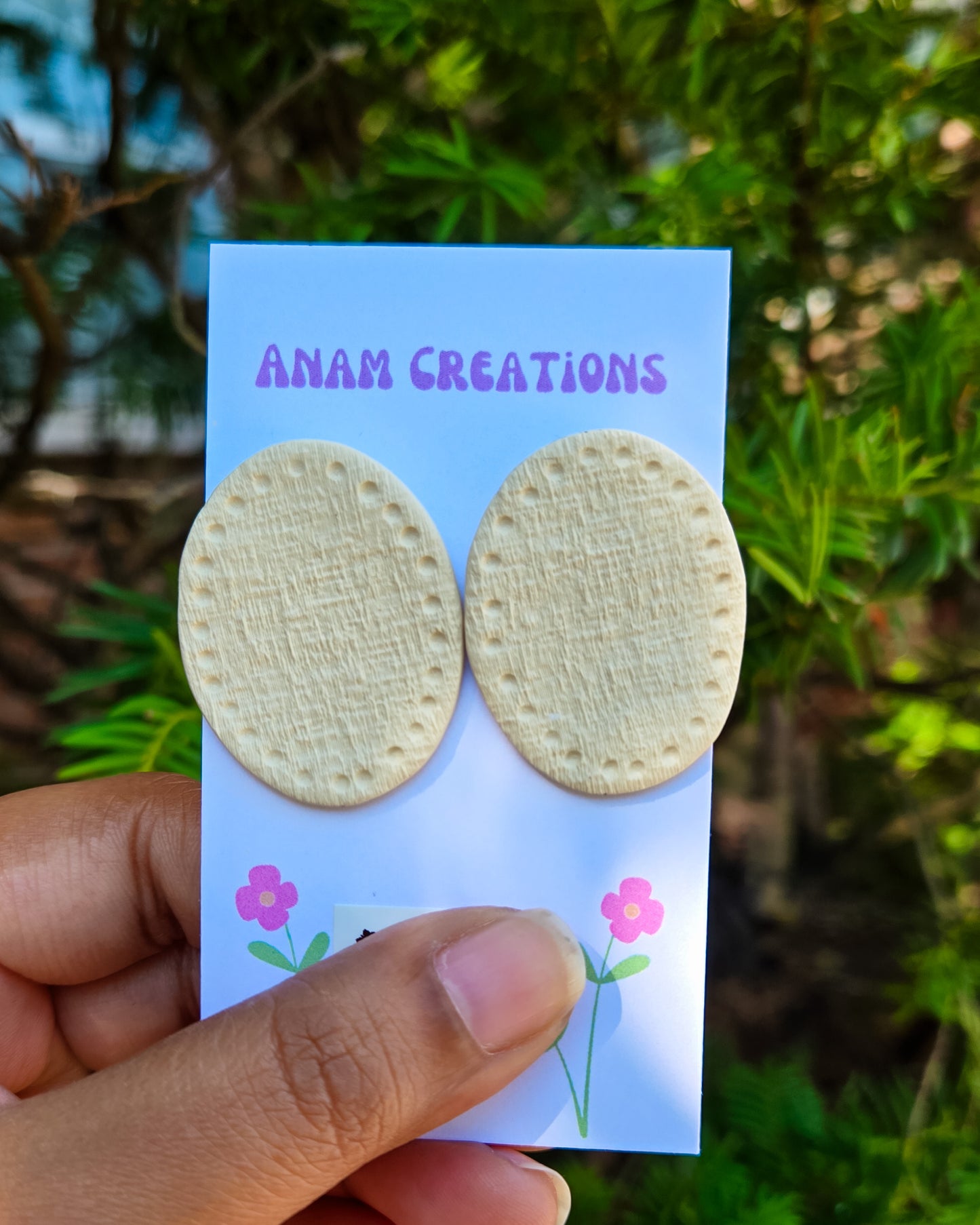 Linen Texture Inspired Earrings, FOUR DIFFERENT PAIRS AVAILABLE