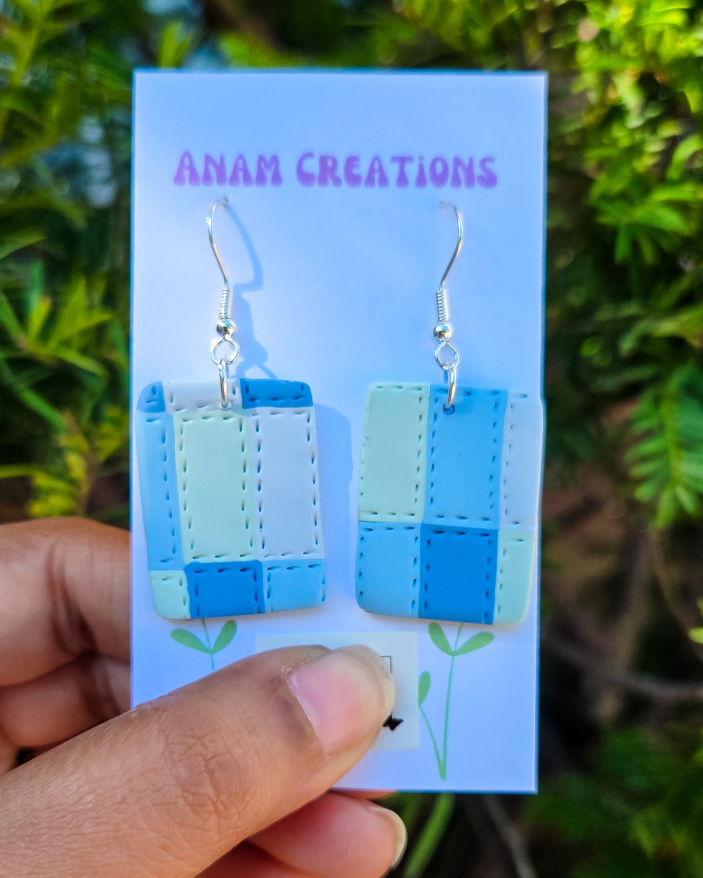 Patchwork Inspired Earrings, FOUR DIFFERENT PAIRS AVAILABLE
