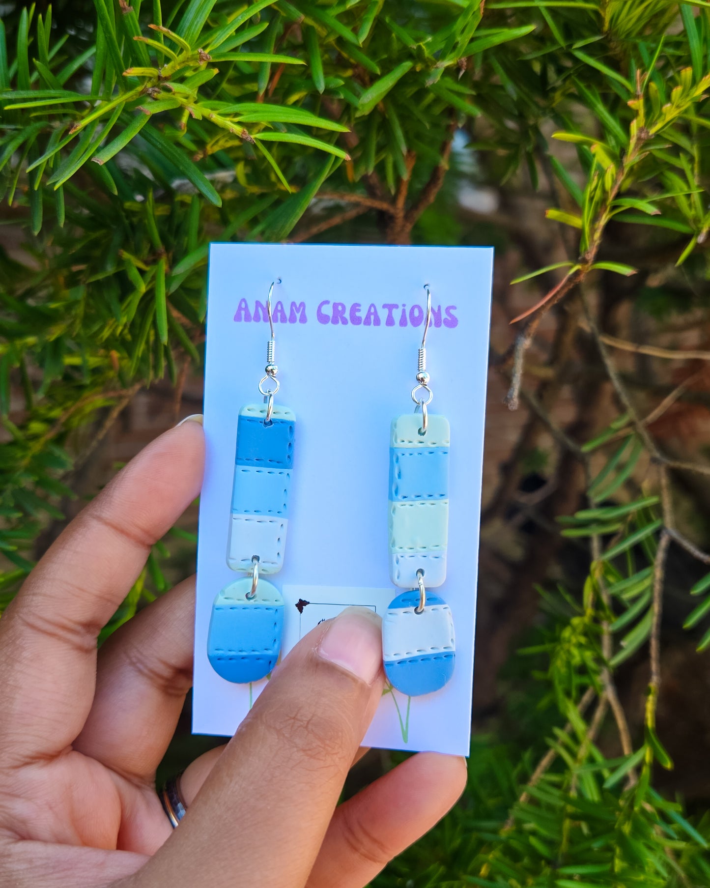 Patchwork Inspired Earrings, FOUR DIFFERENT PAIRS AVAILABLE