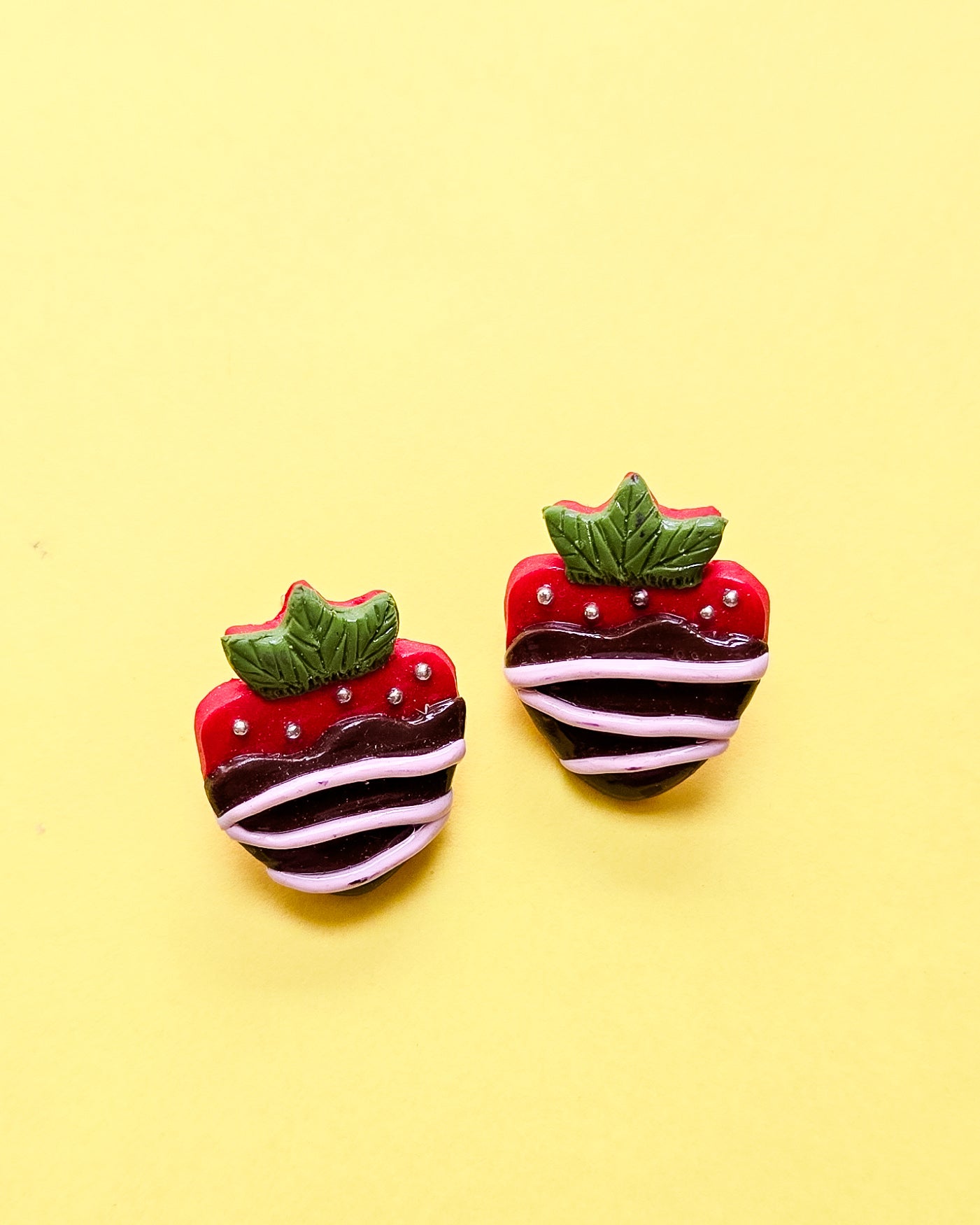 Chocolate Covered Strawberry Studs