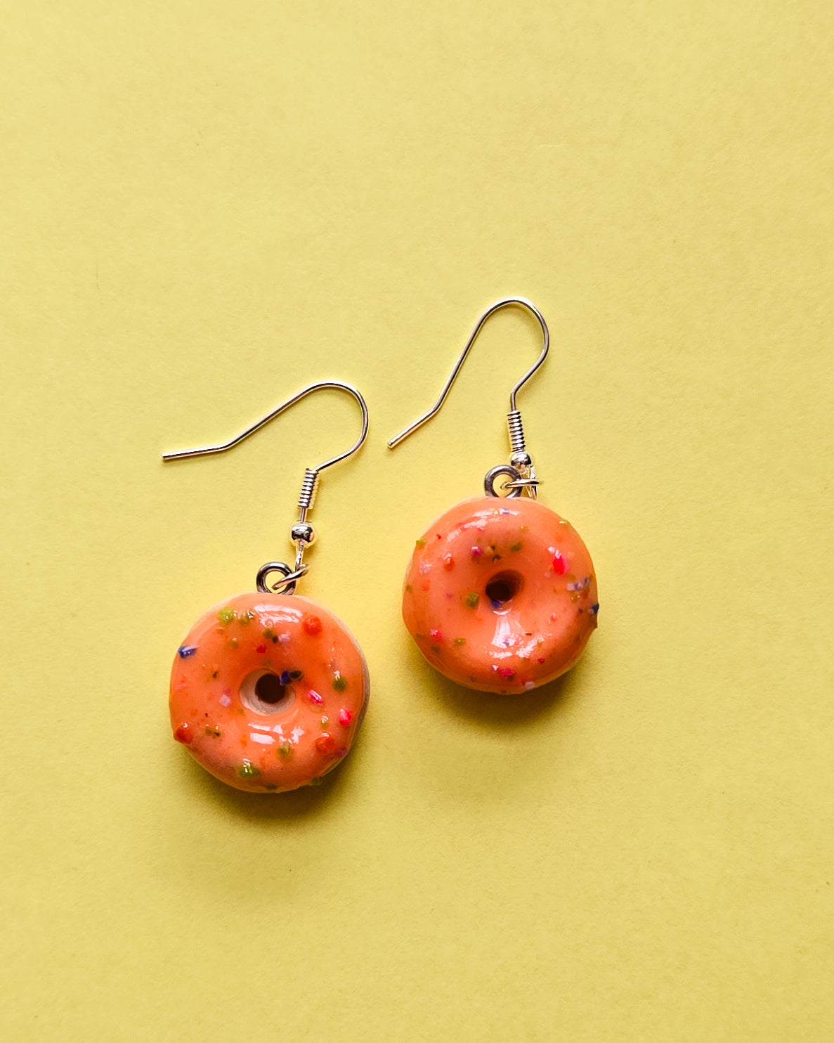 Handsculpted Jelly Doughnut Earrings