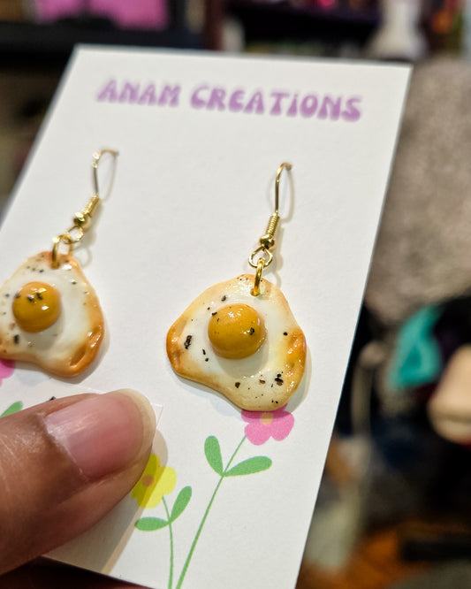 Fried Egg Earrings