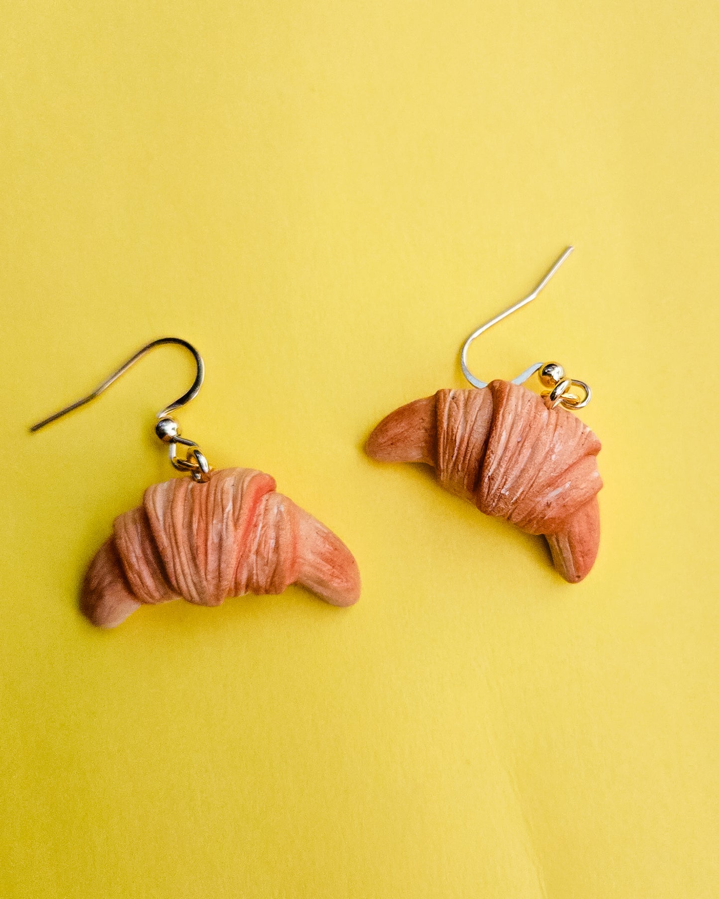Handsculpted Croissant Earrings