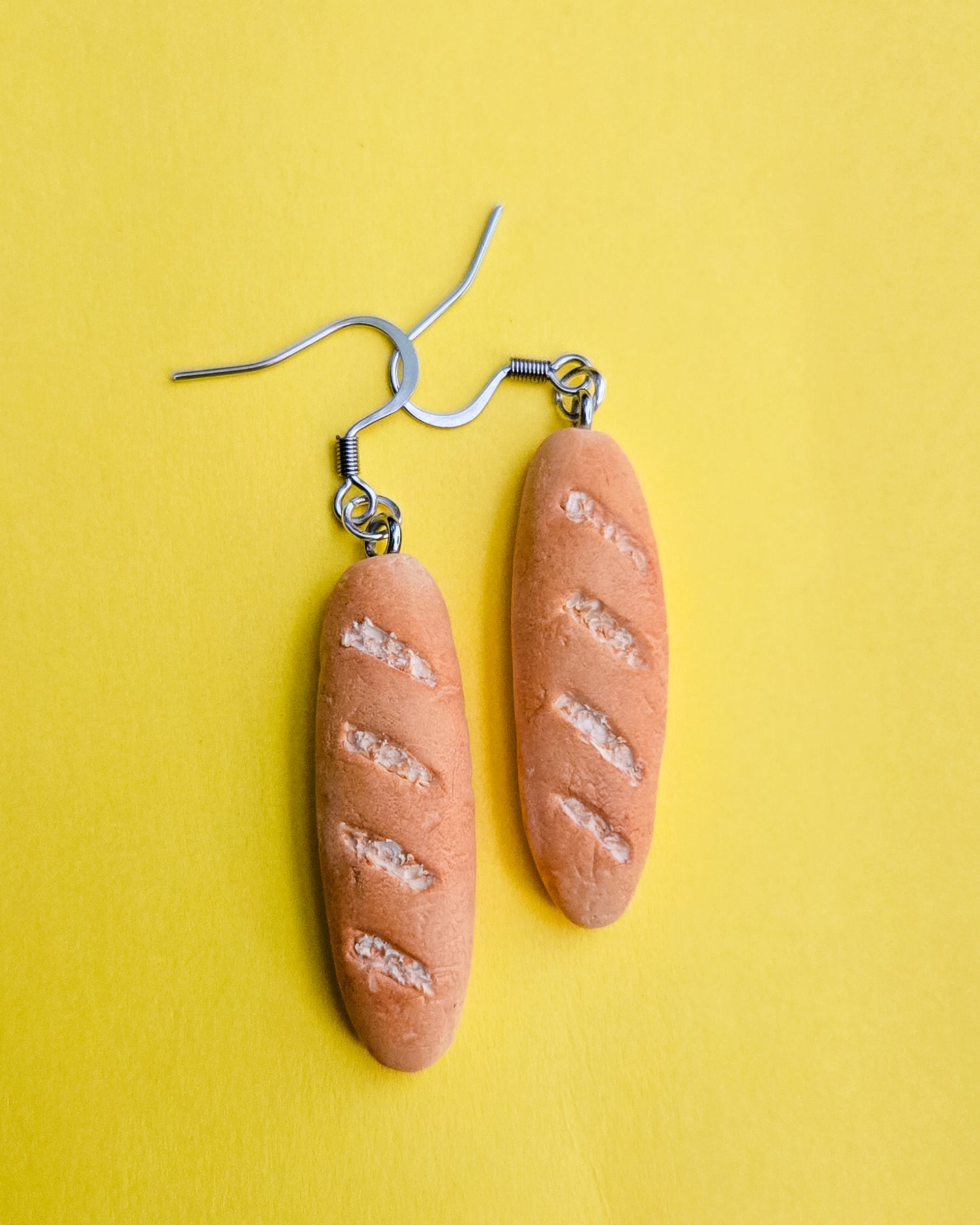 Handsculpted Baguette Earrings