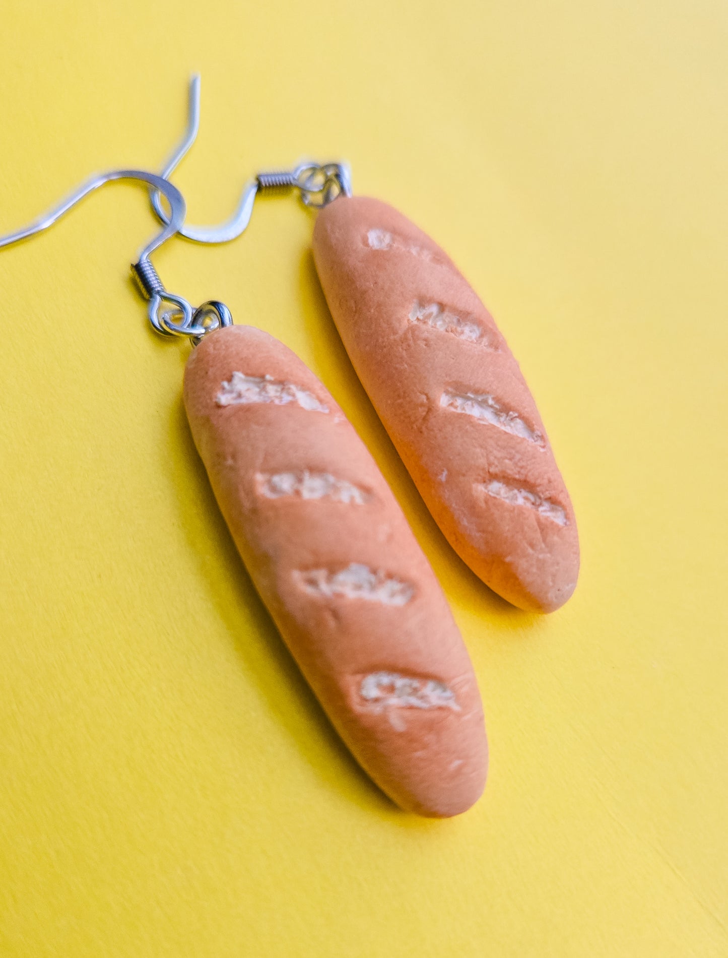 Handsculpted Baguette Earrings