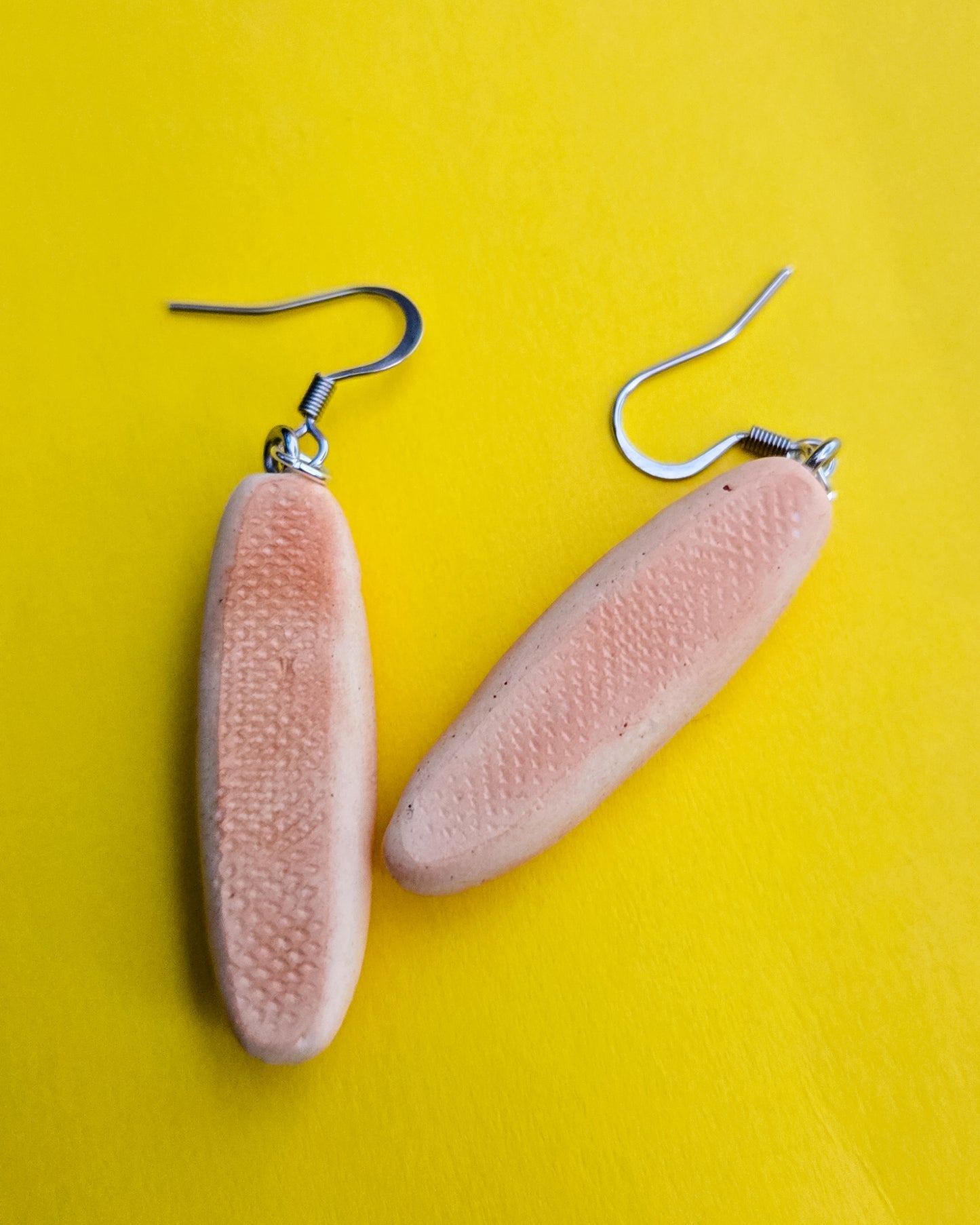 Handsculpted Baguette Earrings