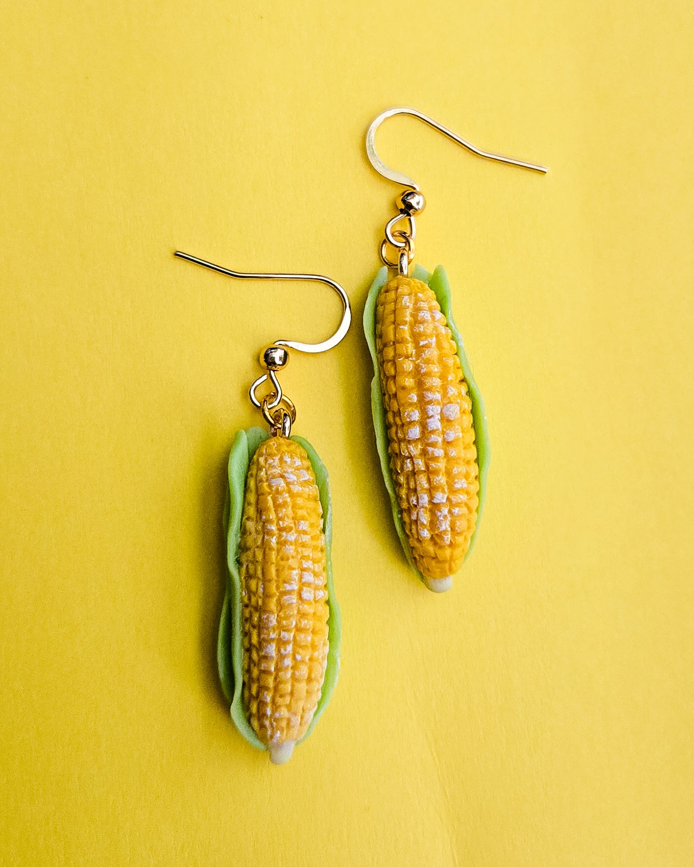 Handsculpted Corn Earrings
