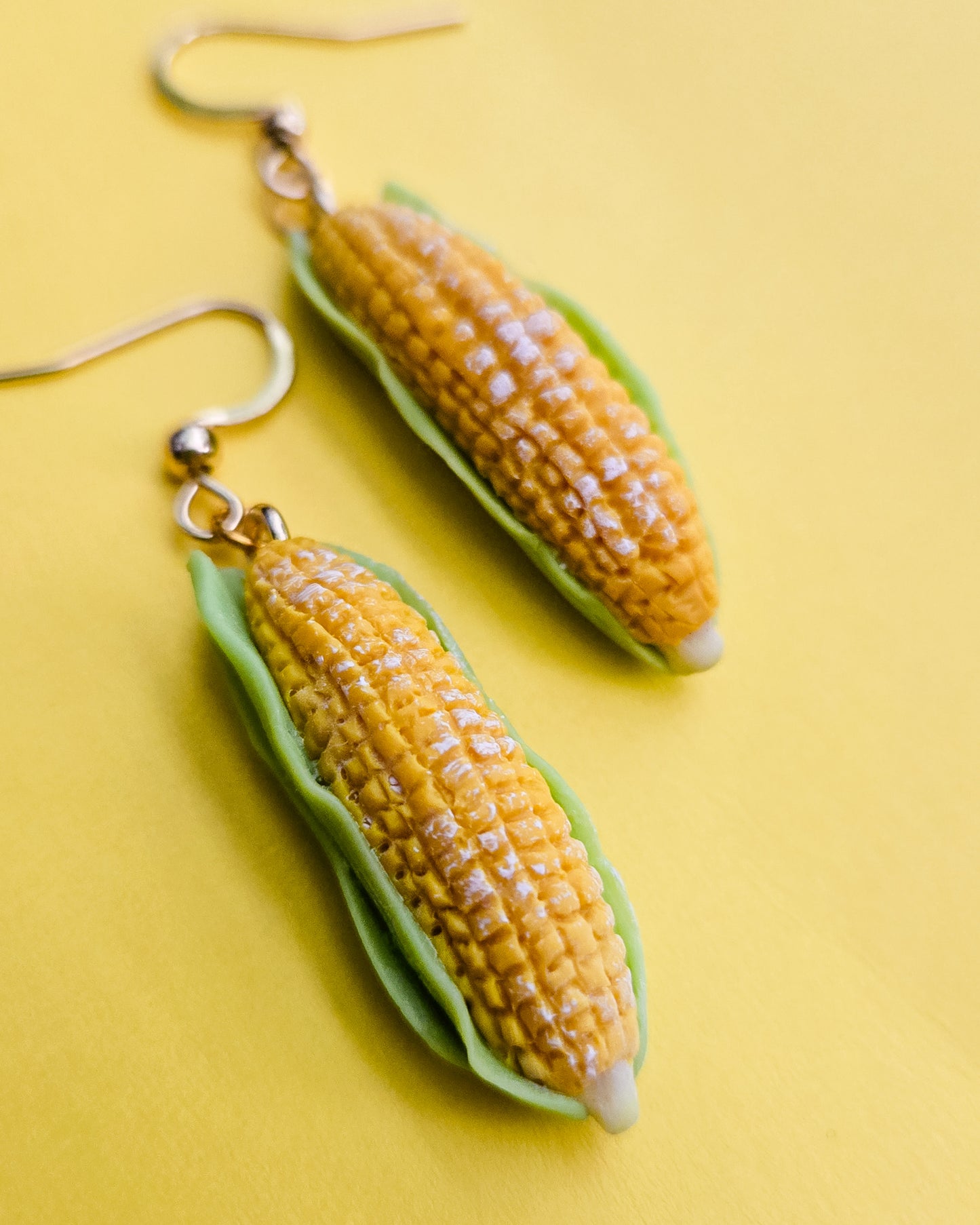 Handsculpted Corn Earrings