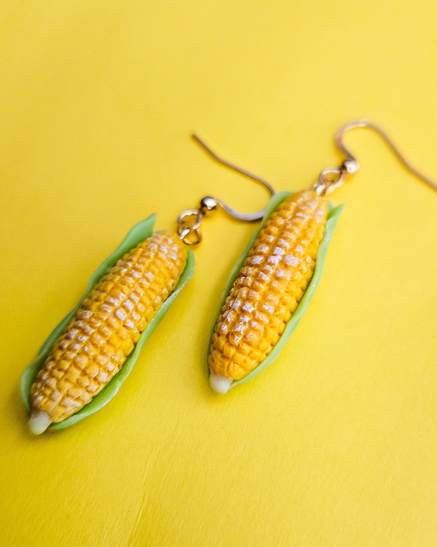 Handsculpted Corn Earrings