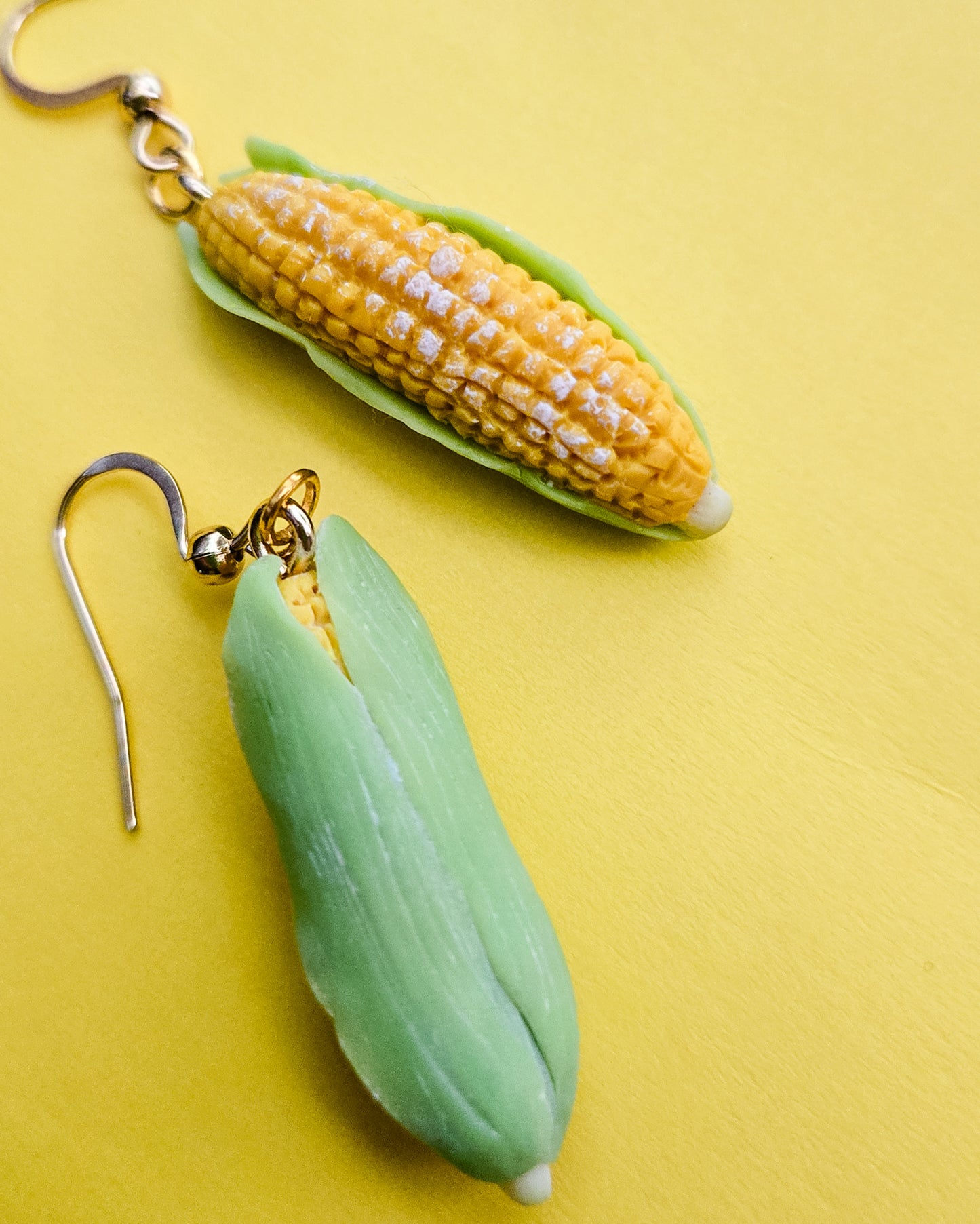 Handsculpted Corn Earrings