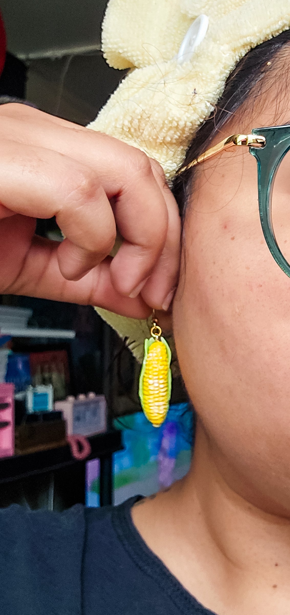 Handsculpted Corn Earrings