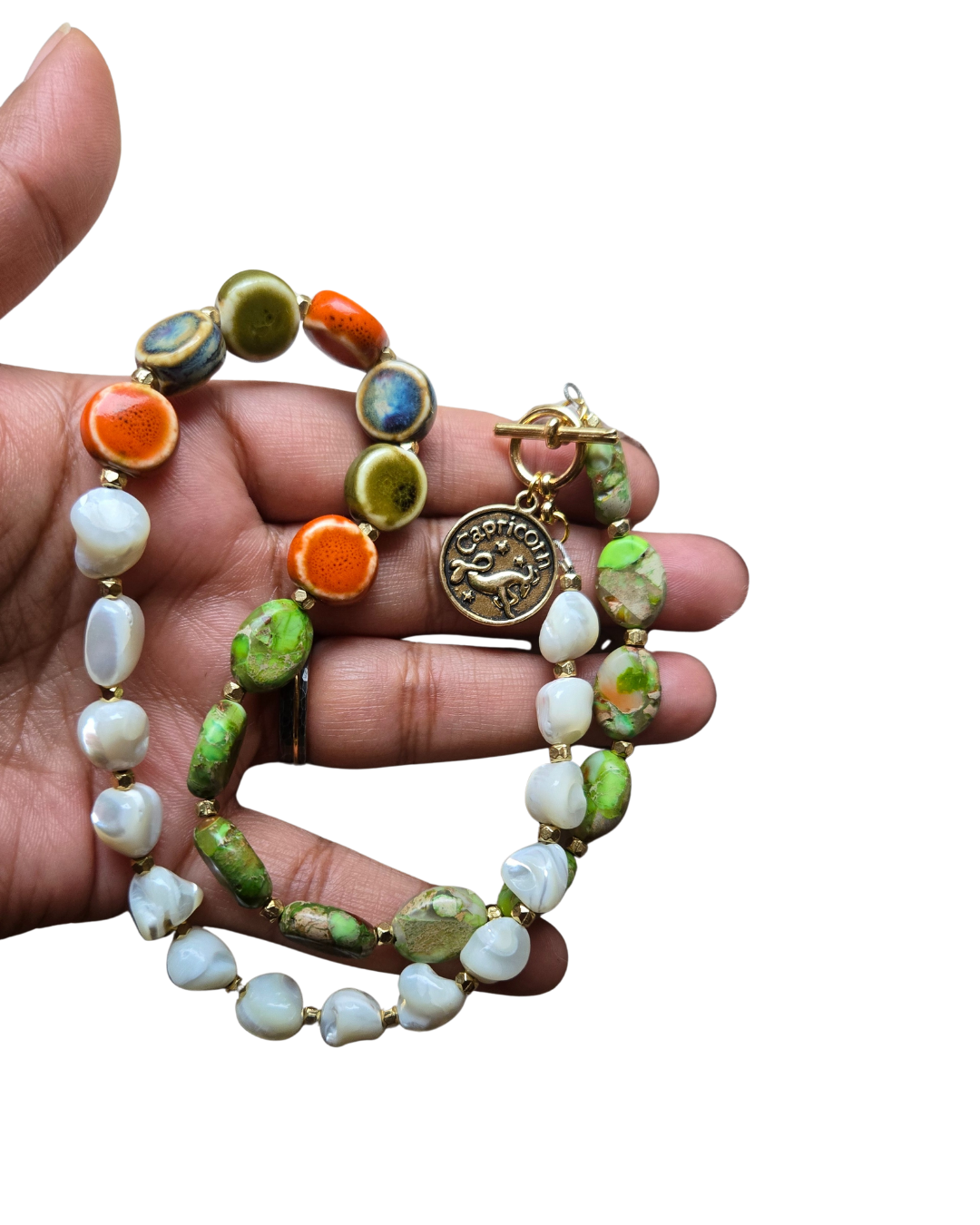 Capricorn Necklace, one of a kind, wear it 2 ways (see pics)