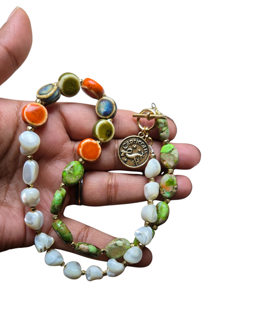 Capricorn Necklace, one of a kind, wear it 2 ways (see pics)