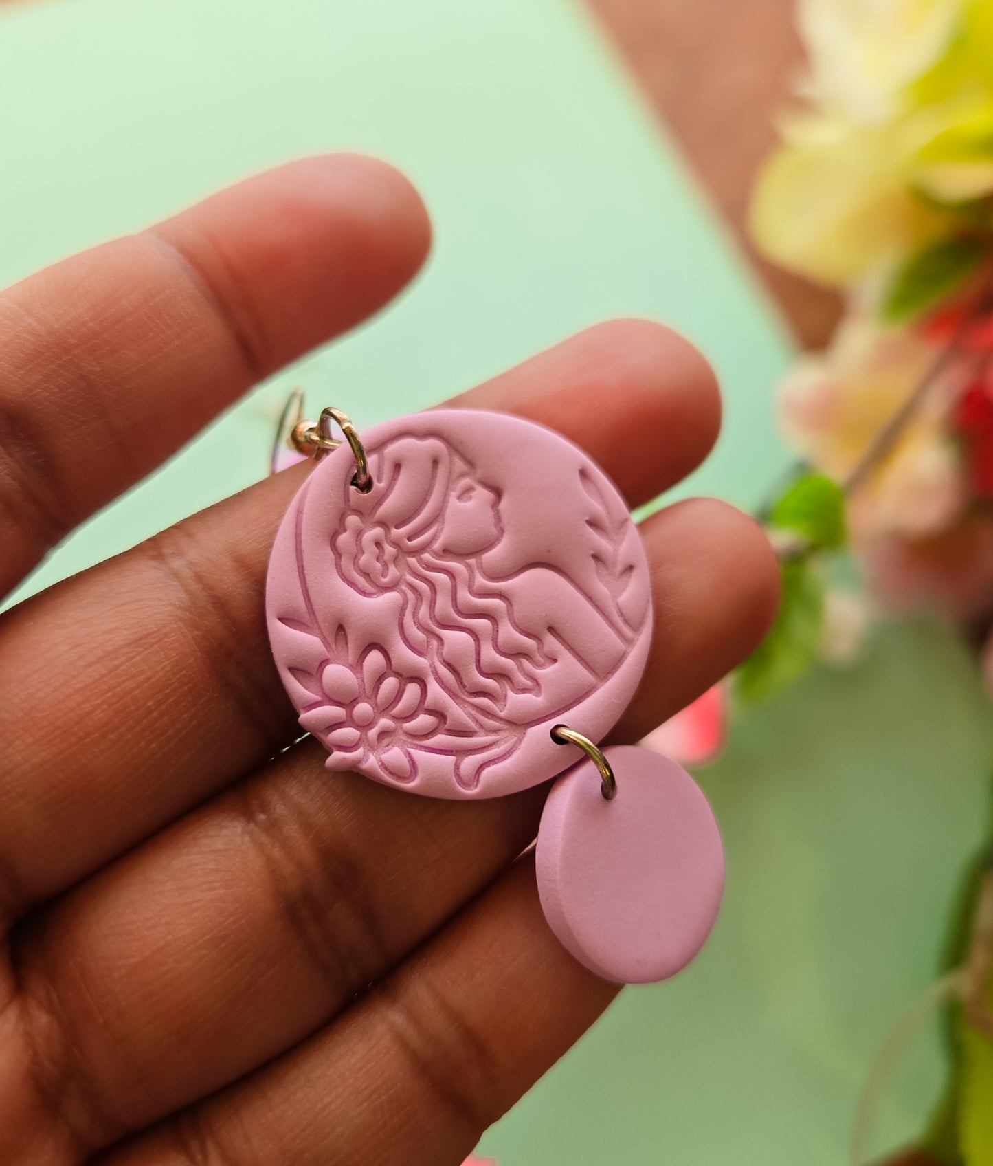 Secret Garden Woman Earrings, 2 colours available