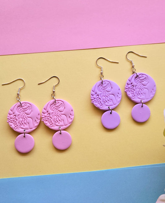 Secret Garden Woman Earrings, 2 colours available