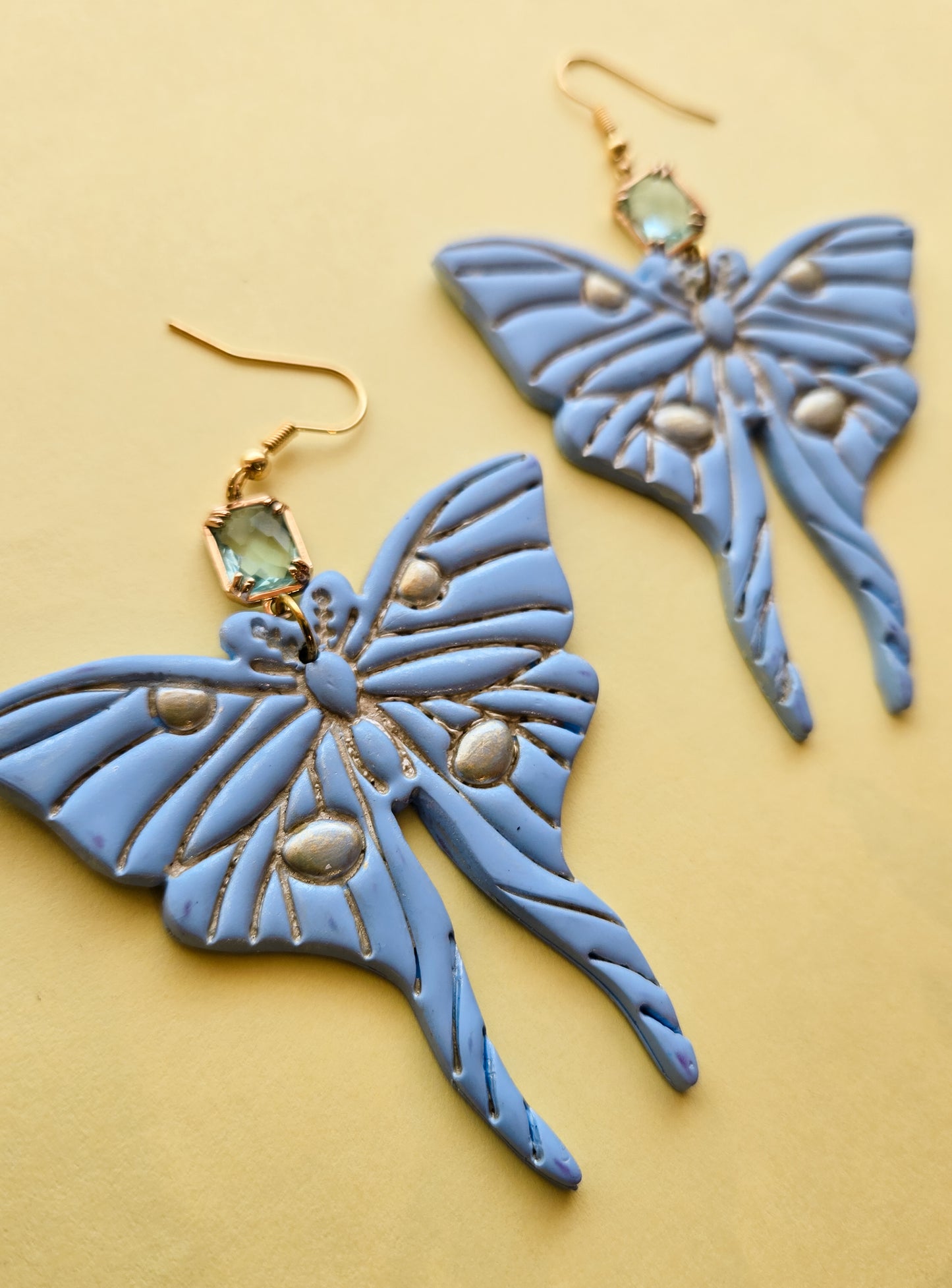 Moth Earrings, TWO colours available