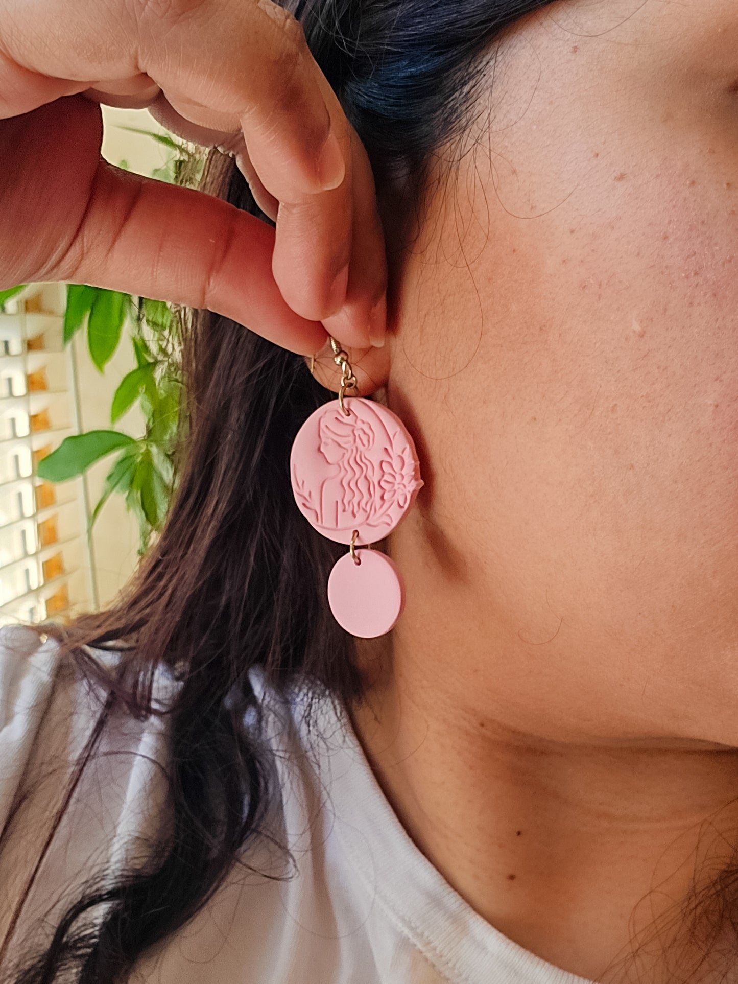 Secret Garden Woman Earrings, 2 colours available