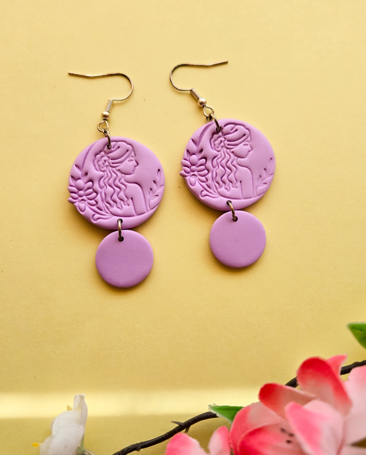 Secret Garden Woman Earrings, 2 colours available
